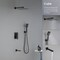 Kibi Cube Pressure Balanced 3-Function Shower System with Rough-In Valve, Matte Black KSF406MB - alternate 4